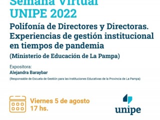 Participación pampeana en la “Semana Unipe Virtual 2022”